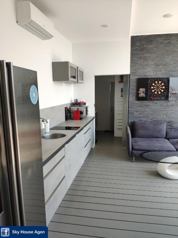 Piscine Chauffee Et Spa Jacuzzi Privatif Terrasse Sans Vis A Vis ,,,Sky House Agen,,, מראה חיצוני תמונה
